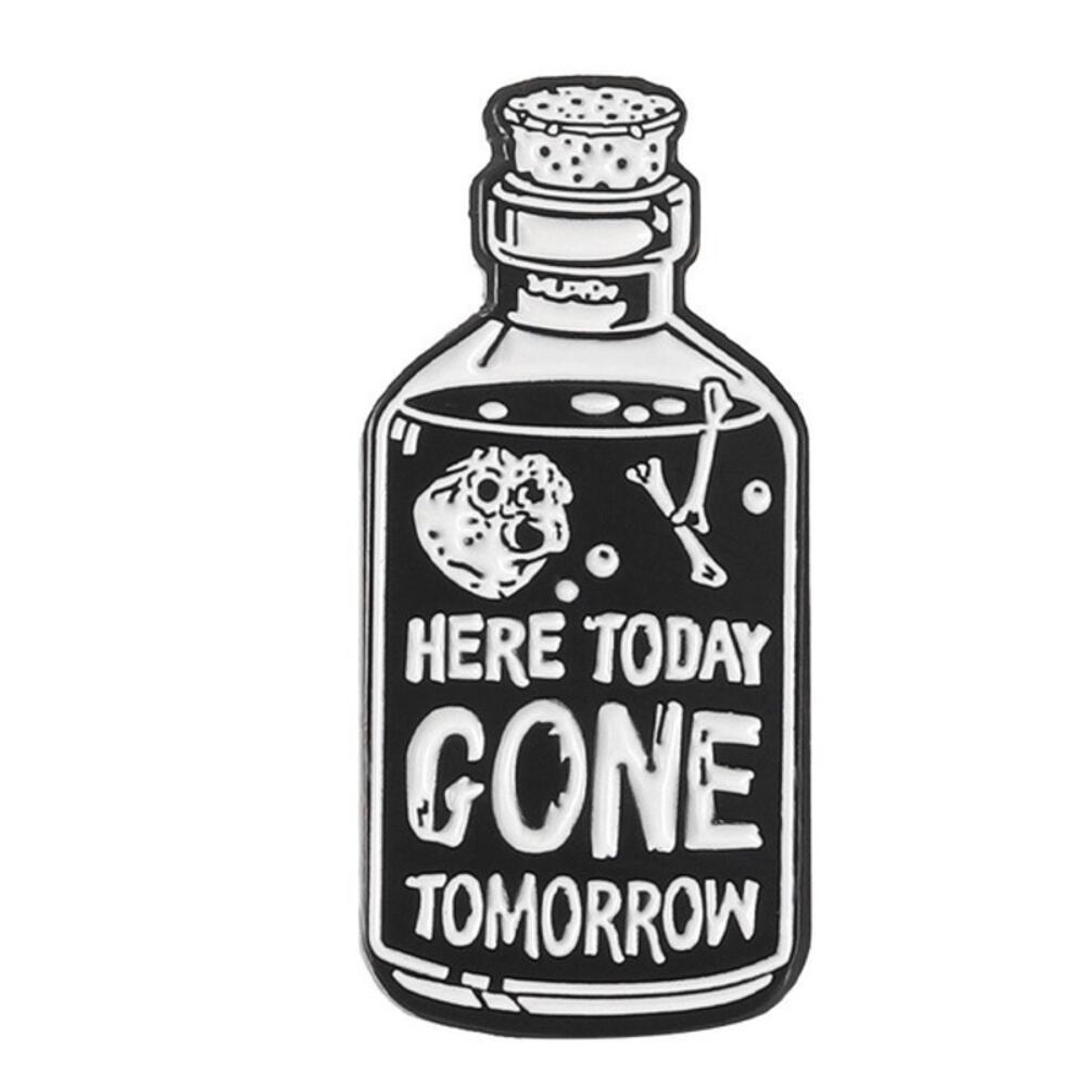Here Today Gone Tomorrow Enamel Lapel Pin NWOT‎